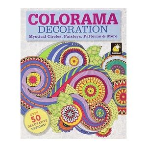 4/$15 🌻 NWT Adult Coloring Book Colorama Decoration Mystical Circles Paisleys